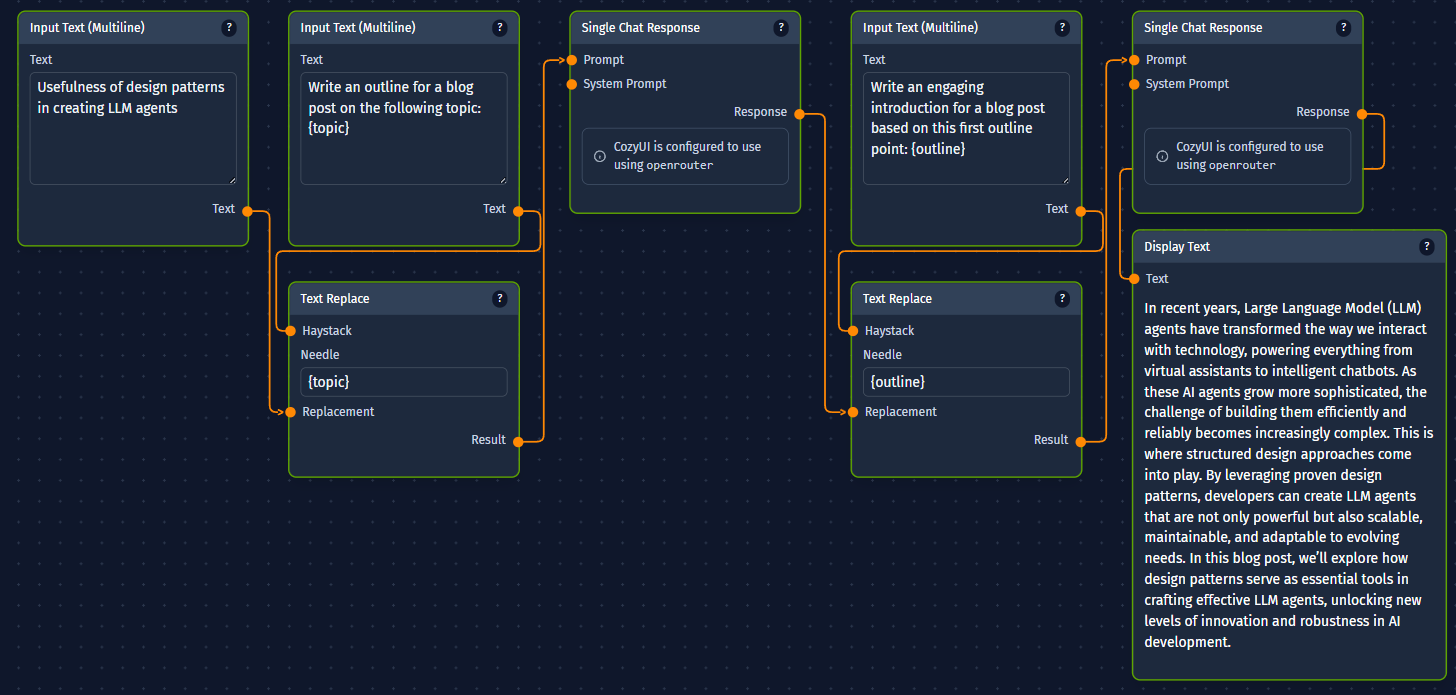 Prompt Chaining Example 2 - screenshot